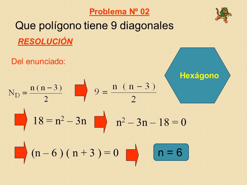 Que polígono tiene 9 diagonales