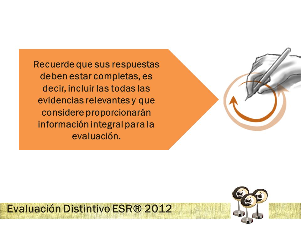 Evaluación Distintivo ESR® 2012