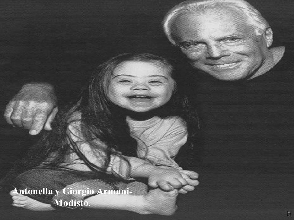 Antonella y Giorgio Armani-Modisto.