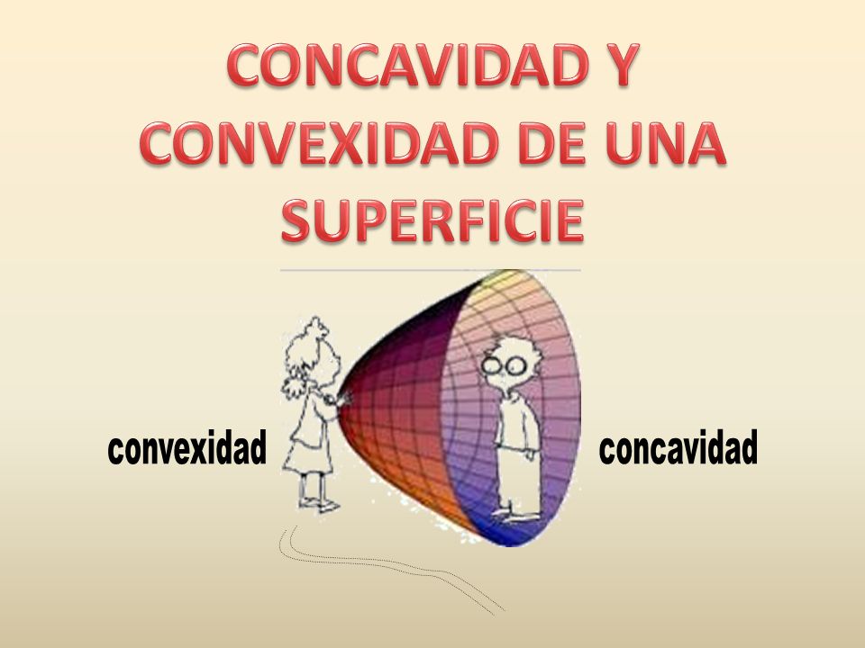 CONCAVIDAD Y CONVEXIDAD DE UNA SUPERFICIE