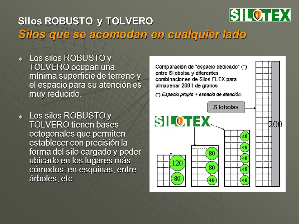 Silos ROBUSTO y TOLVERO Silos que se acomodan en cualquier lado