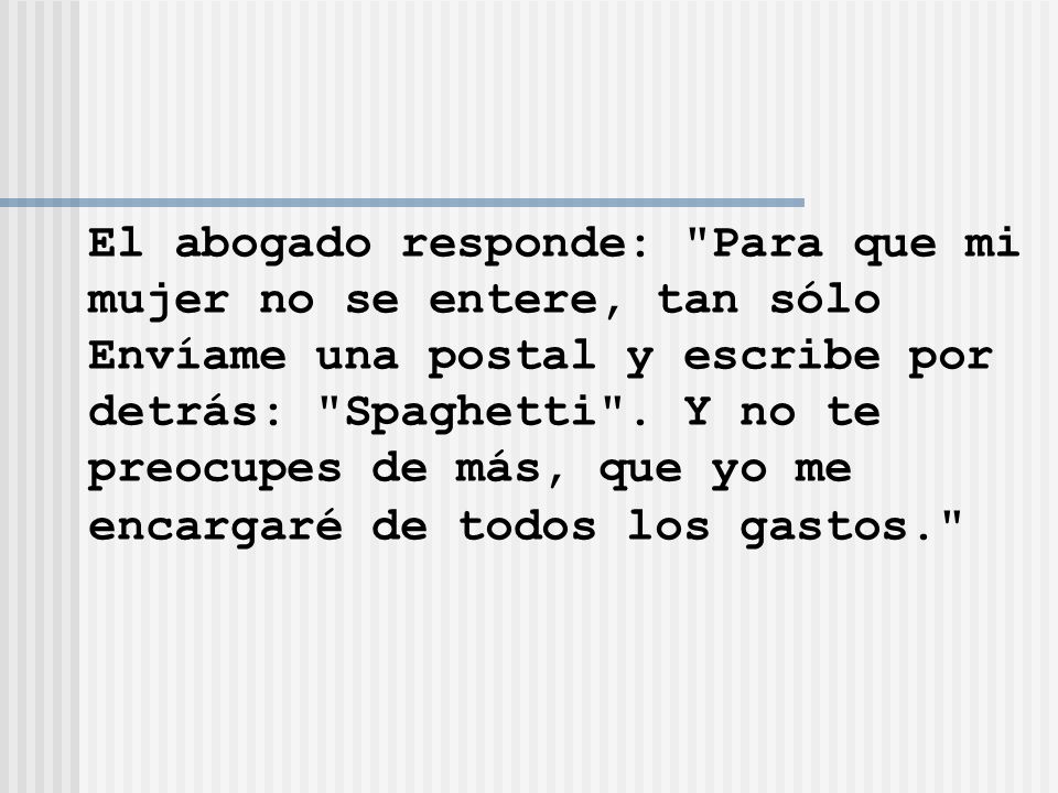 El abogado responde: Para que mi
