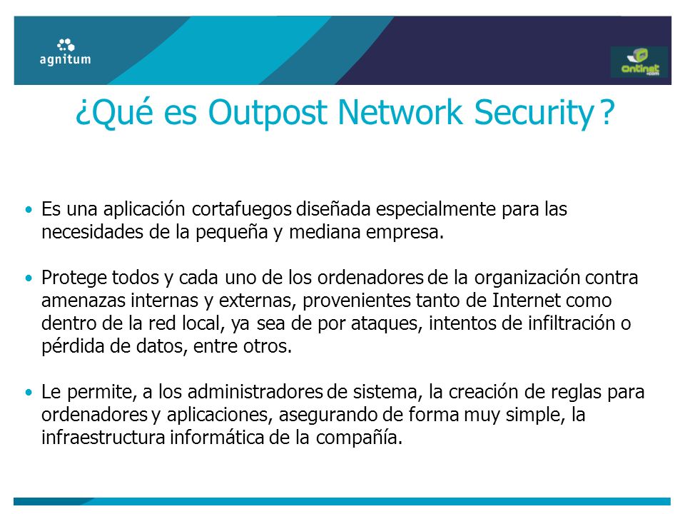 ¿Qué es Outpost Network Security