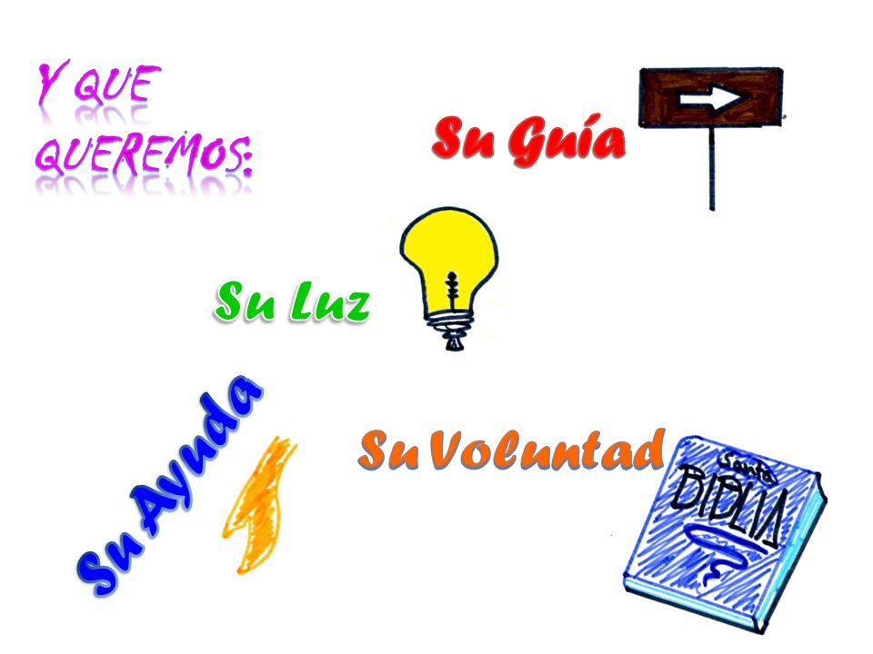 Y Que Queremos: Su Guía Su Luz Su Voluntad Su Ayuda