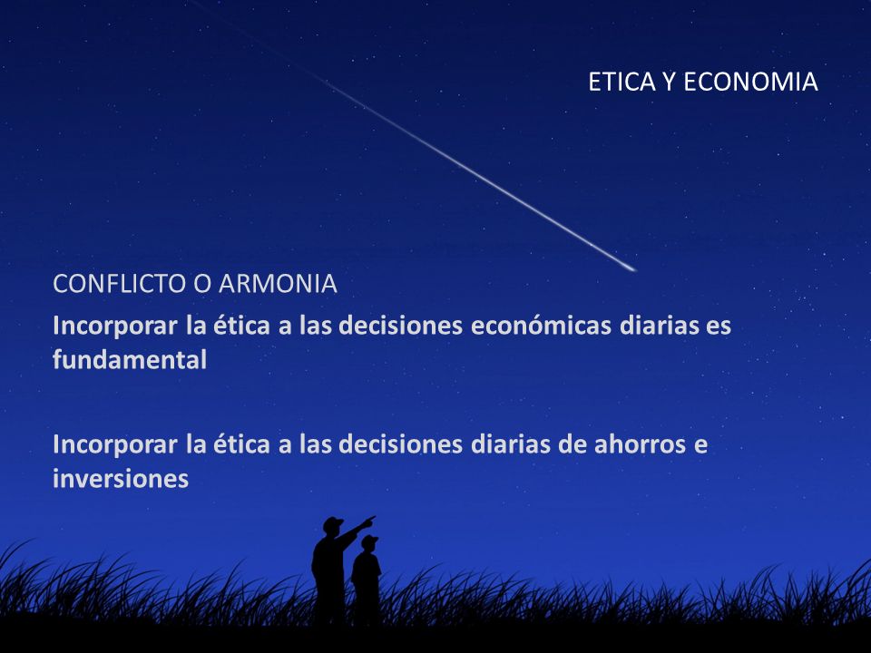 ETICA Y ECONOMIA
