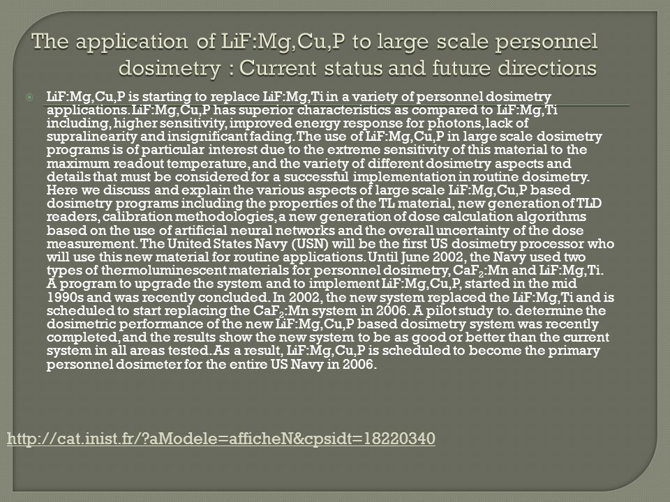 The application of LiF:Mg,Cu,P to large scale personnel dosimetry : Current status and future directions