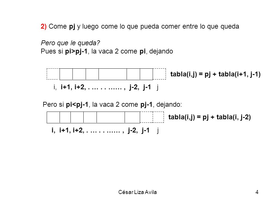 2) Come pj y luego come lo que pueda comer entre lo que queda