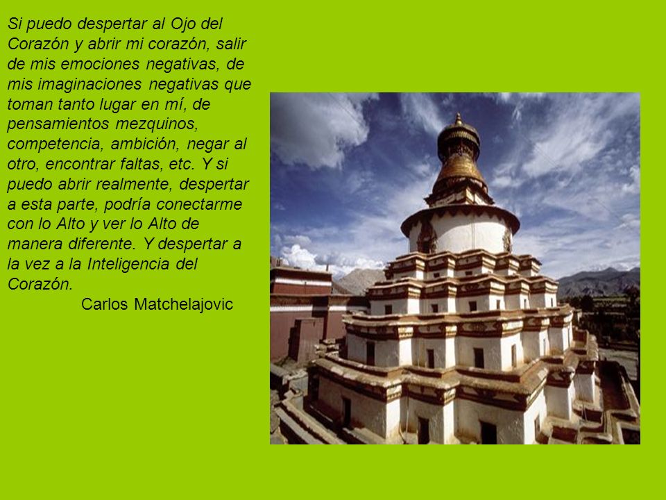lo corpóreo y el otro, es la corporización de lo espiritual.