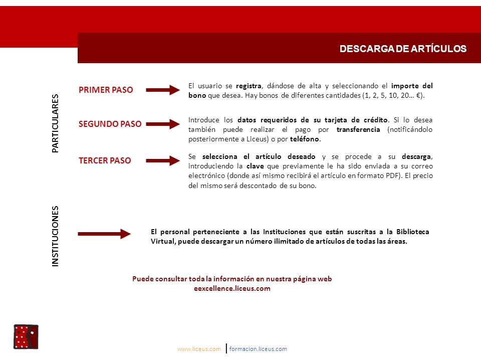 Puede consultar toda la información en nuestra página web
