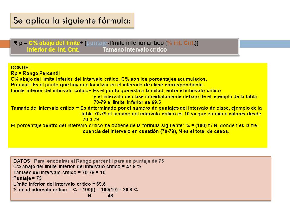 Se aplica la siguiente fórmula: