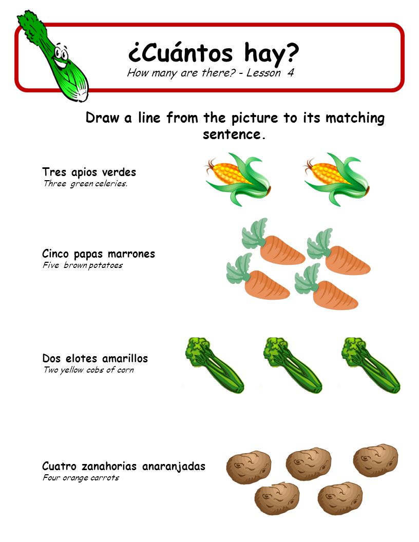 Draw a line from the picture to its matching sentence.