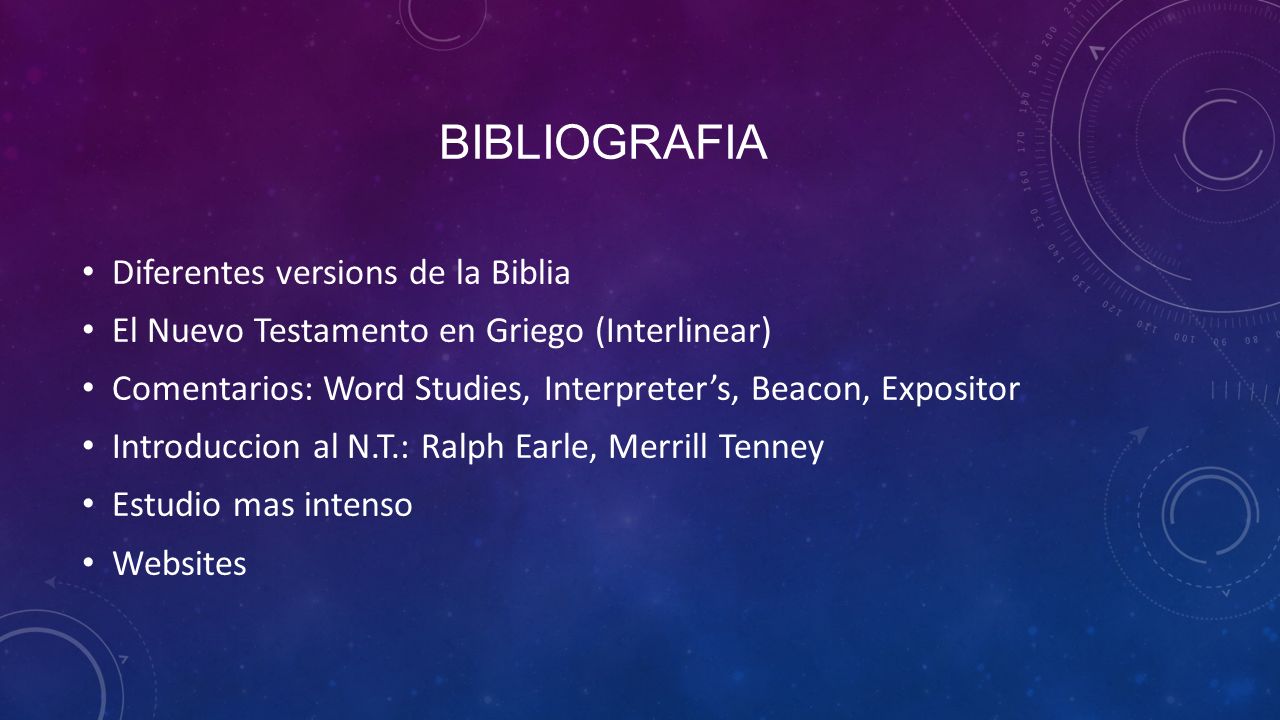 Bibliografia Diferentes versions de la Biblia