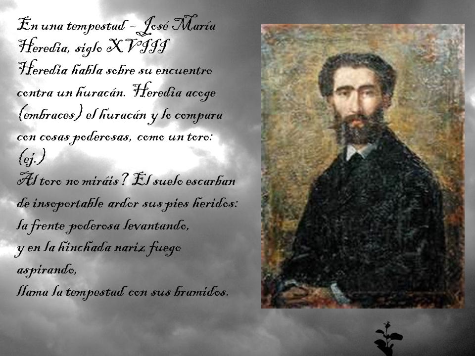 En una tempestad – José María Heredia, siglo XVIII