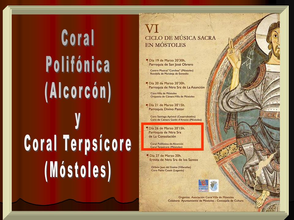 Coral Polifónica (Alcorcón) y Coral Terpsícore (Móstoles)