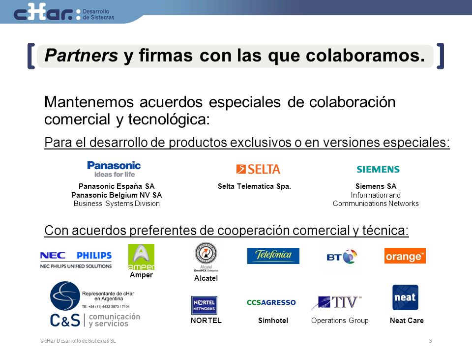 Partners y firmas con las que colaboramos.