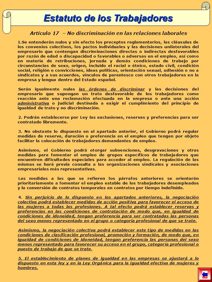 Estatuto de los Trabajadores