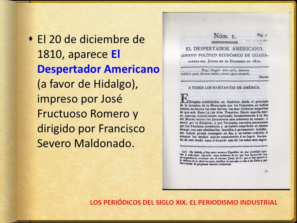 LOS PERIÓDICOS DEL SIGLO XIX. EL PERIODISMO INDUSTRIAL