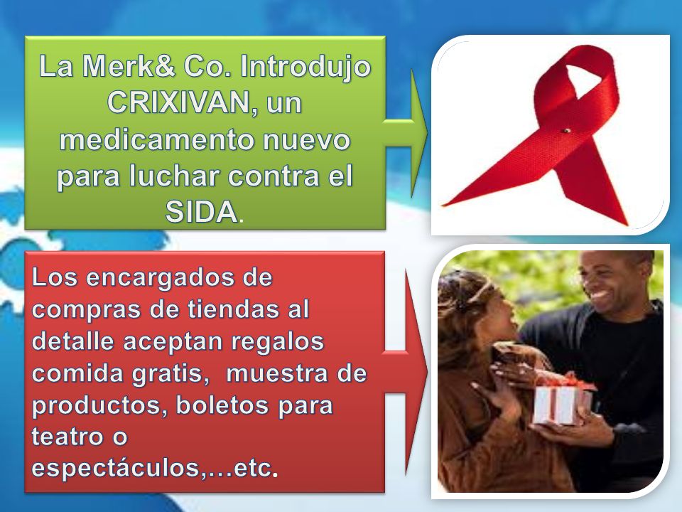 La Merk& Co. Introdujo CRIXIVAN, un medicamento nuevo para luchar contra el SIDA.
