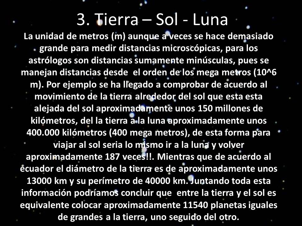 3. Tierra – Sol - Luna