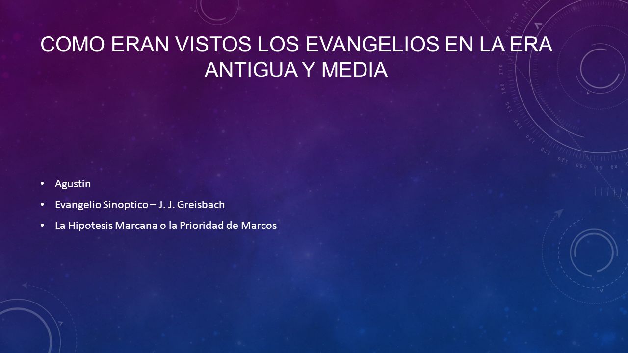 Como eran vistos los evangelios en la era Antigua y media