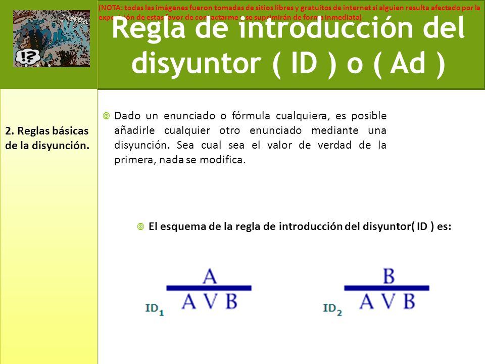 Regla de introducción del disyuntor ( ID ) o ( Ad )