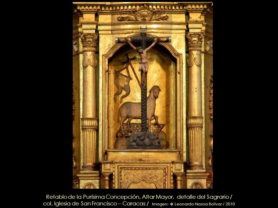 Retablo de la Purísima Concepción, Altar Mayor, detalle del Sagrario /