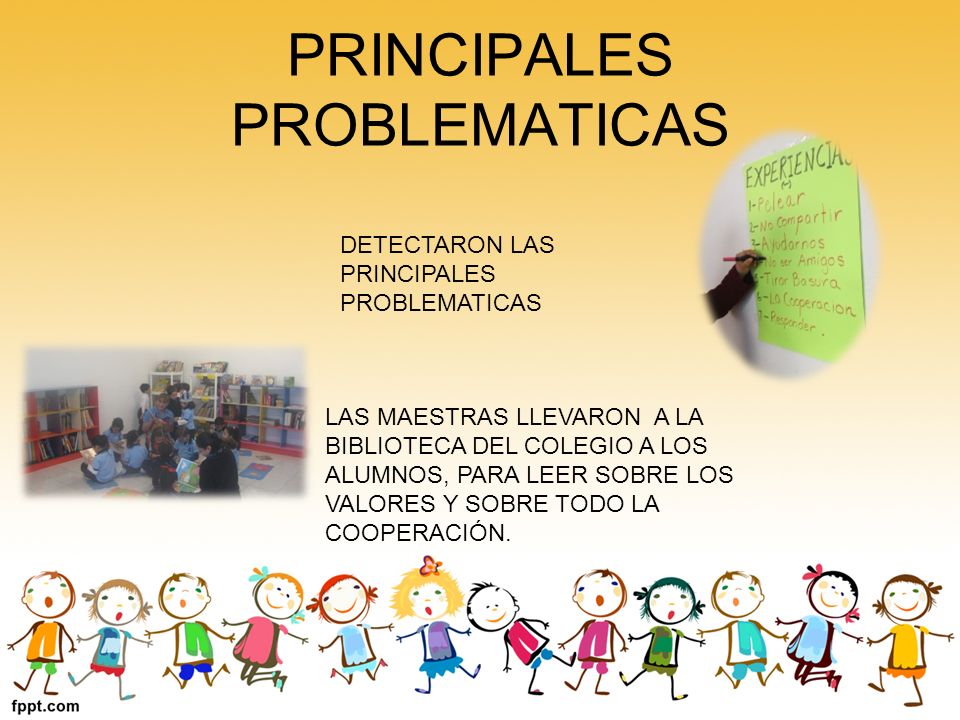 PRINCIPALES PROBLEMATICAS