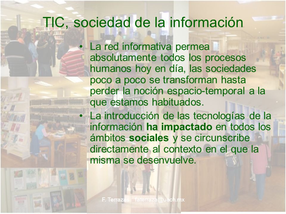 TIC, sociedad de la información
