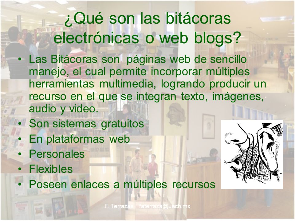 ¿Qué son las bitácoras electrónicas o web blogs