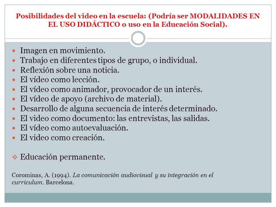 Trabajo en diferentes tipos de grupo, o individual.