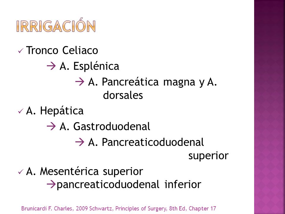 IRRIGACIóN Tronco Celiaco  A. Esplénica