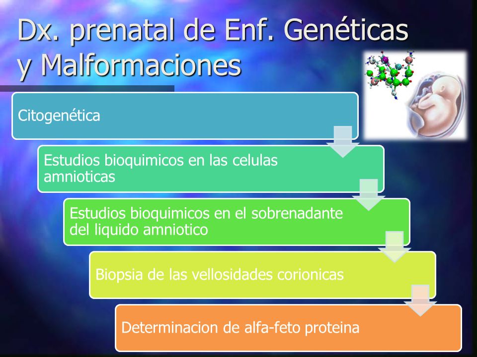 Dx. prenatal de Enf. Genéticas y Malformaciones