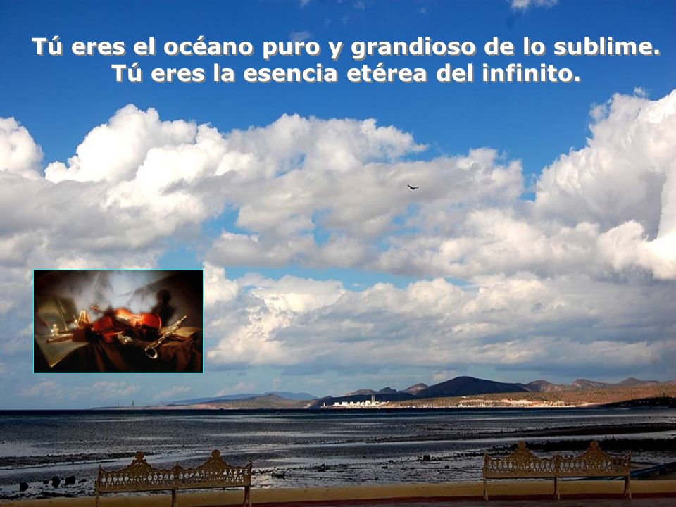 Tú eres el océano puro y grandioso de lo sublime.