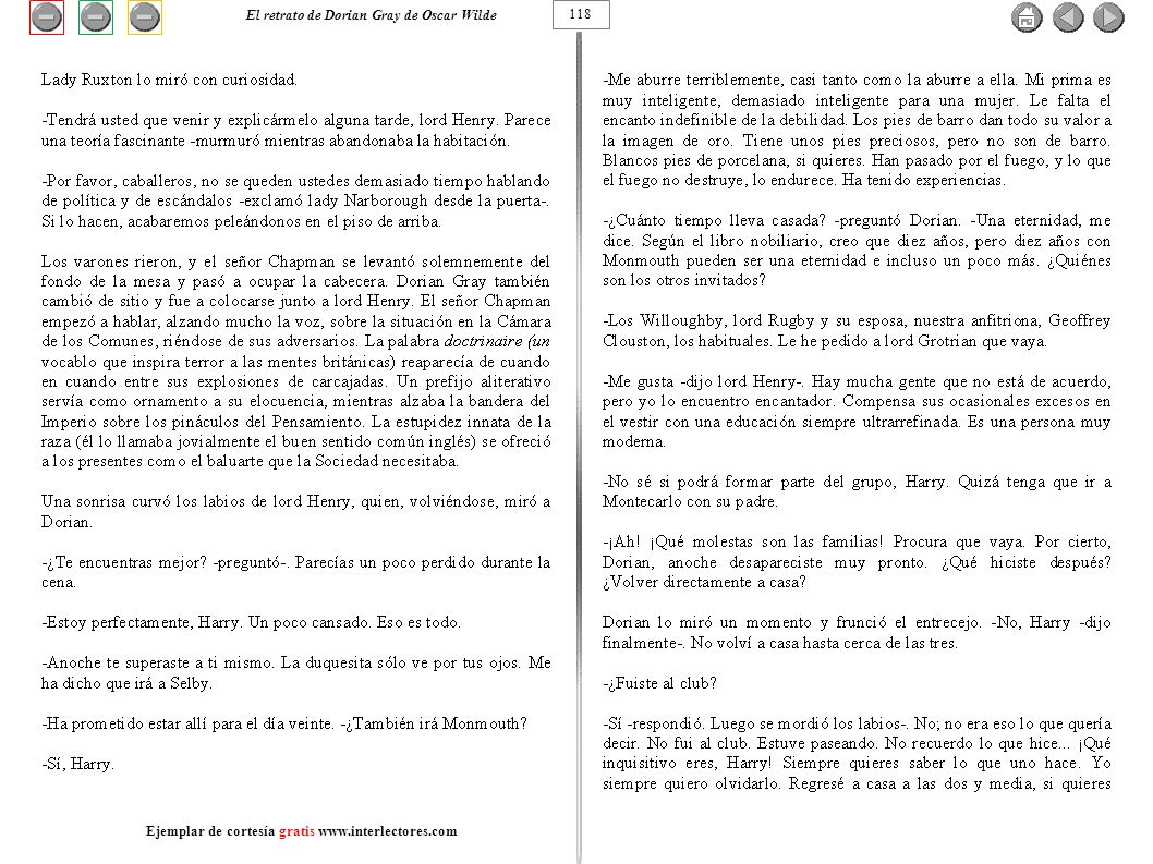 El retrato de Dorian Gray de Oscar Wilde 118