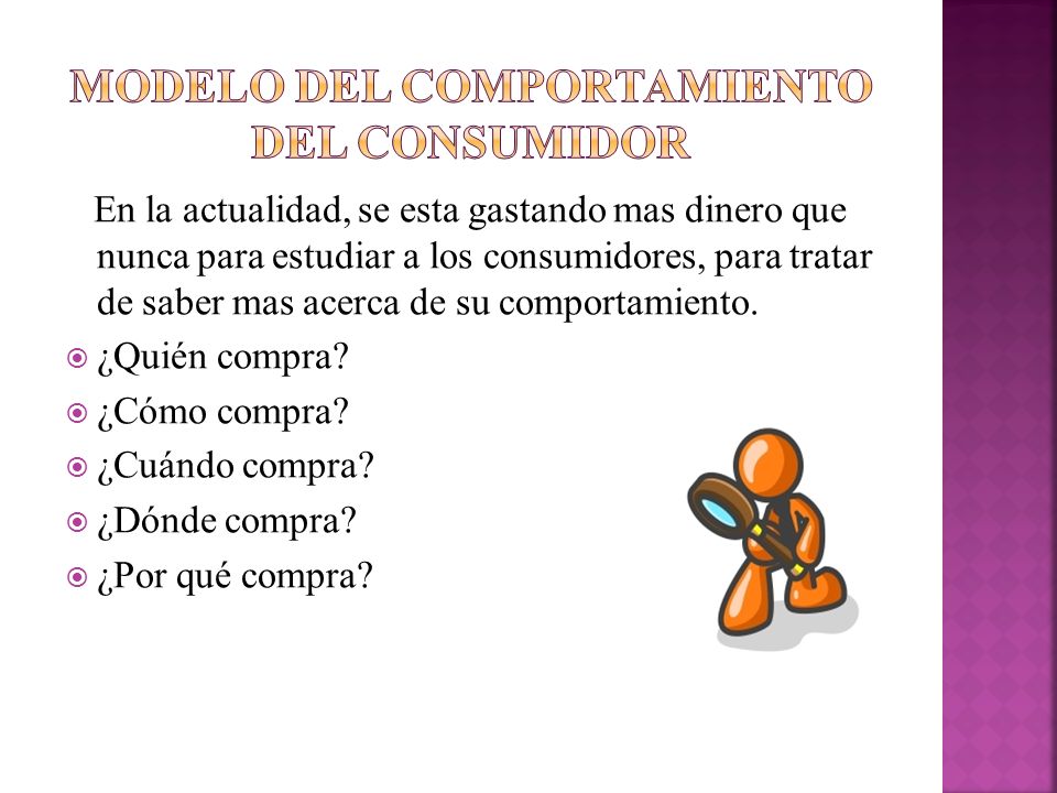 Modelo del comportamiento del consumidor