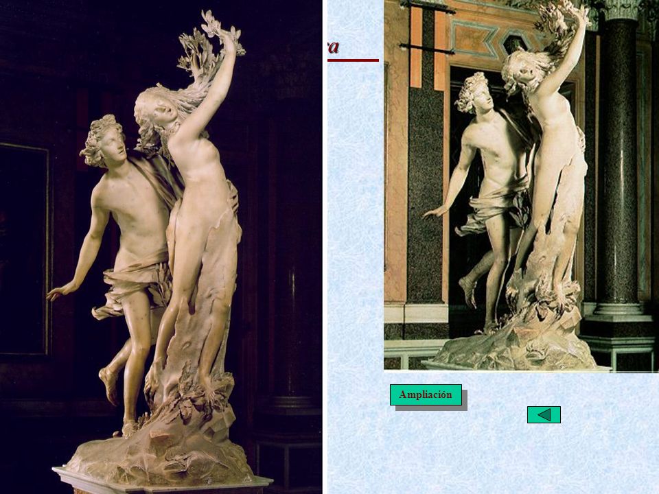 Italiano: Escultura Apolo y Dafne · Metamorfosis de Ovidio (Mitología)