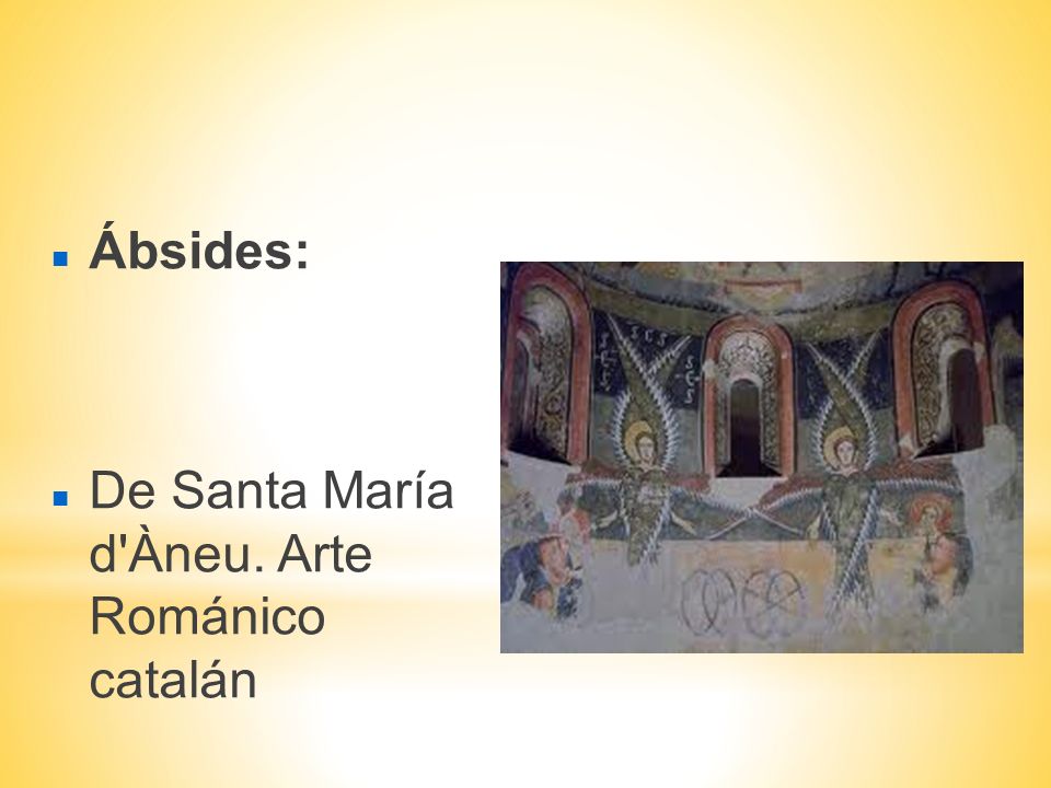 Ábsides: De Santa María d Àneu. Arte Románico catalán