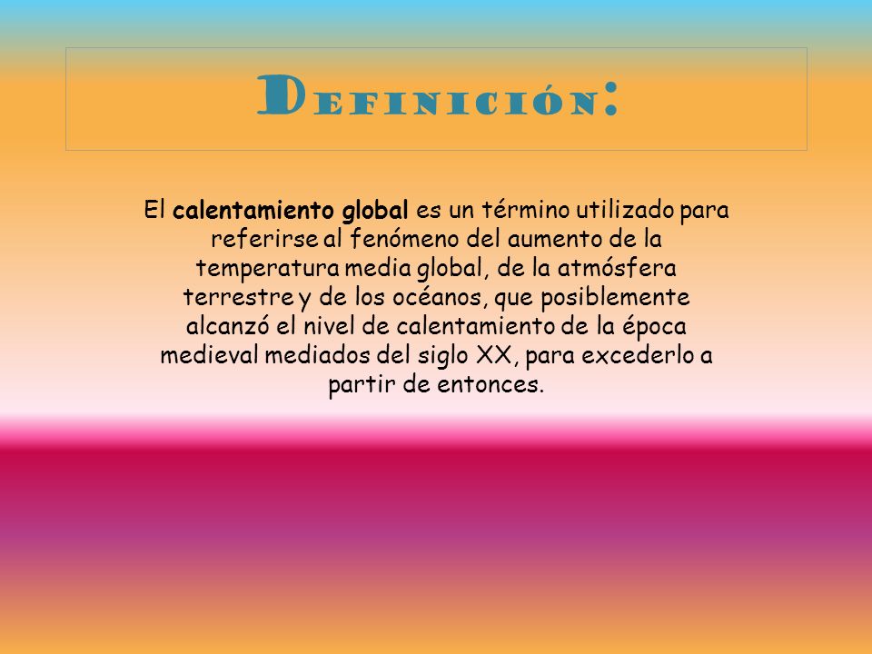 definición:
