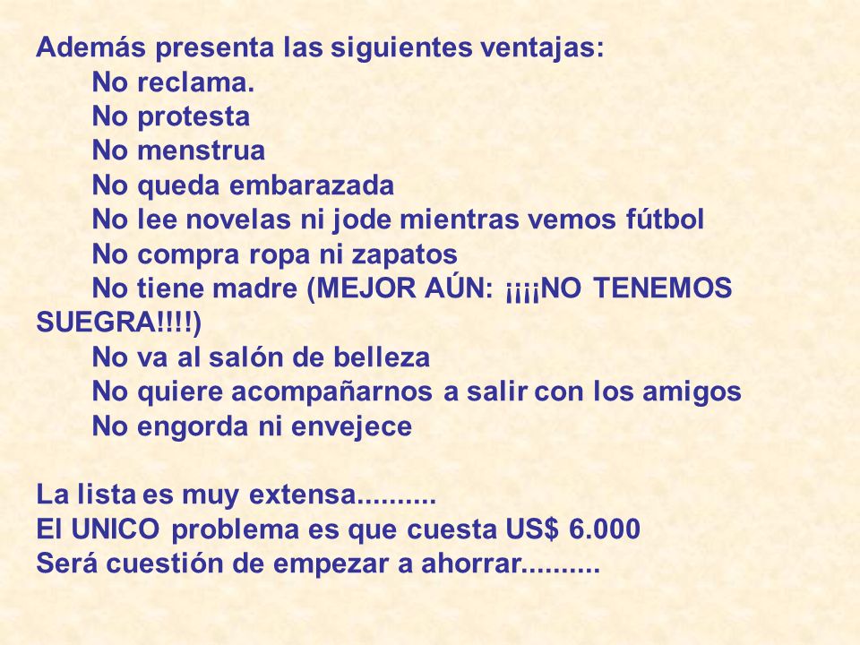 Además presenta las siguientes ventajas: