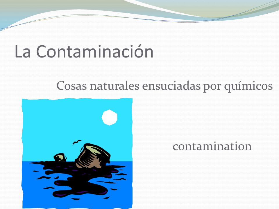 La Contaminación Cosas naturales ensuciadas por químicos contamination