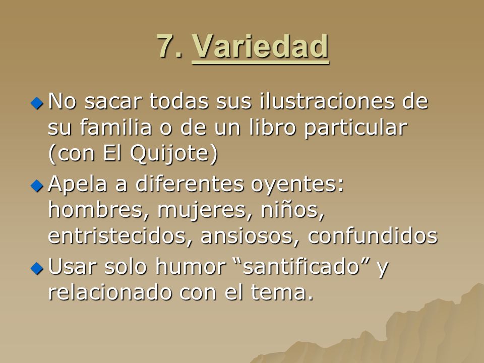 7. Variedad No sacar todas sus ilustraciones de su familia o de un libro particular (con El Quijote)