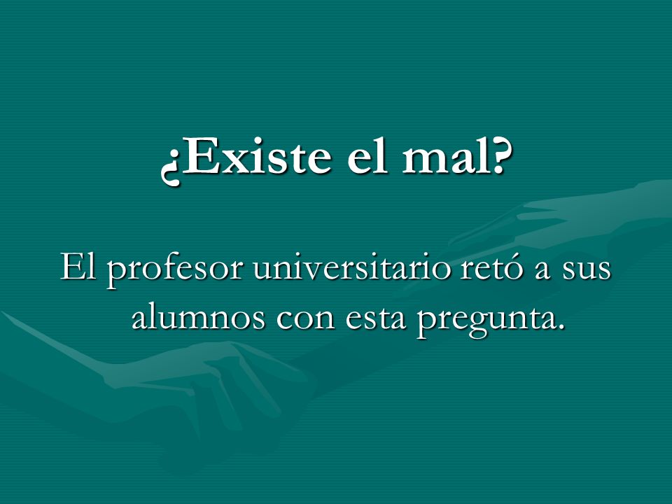 El profesor universitario retó a sus alumnos con esta pregunta.