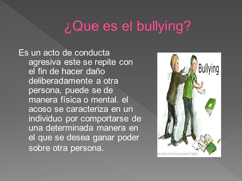 ¿Que es el bullying