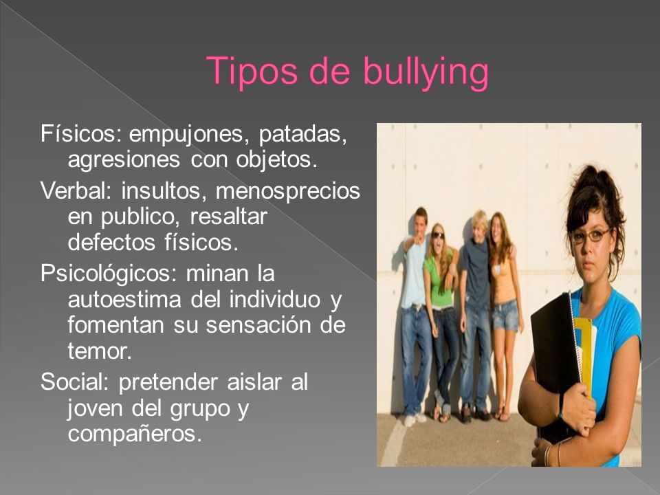 Tipos de bullying