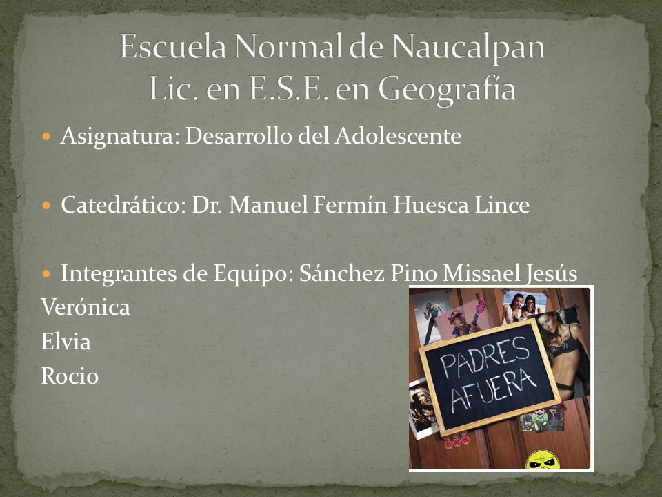 Escuela Normal de Naucalpan Lic. en E.S.E. en Geografía