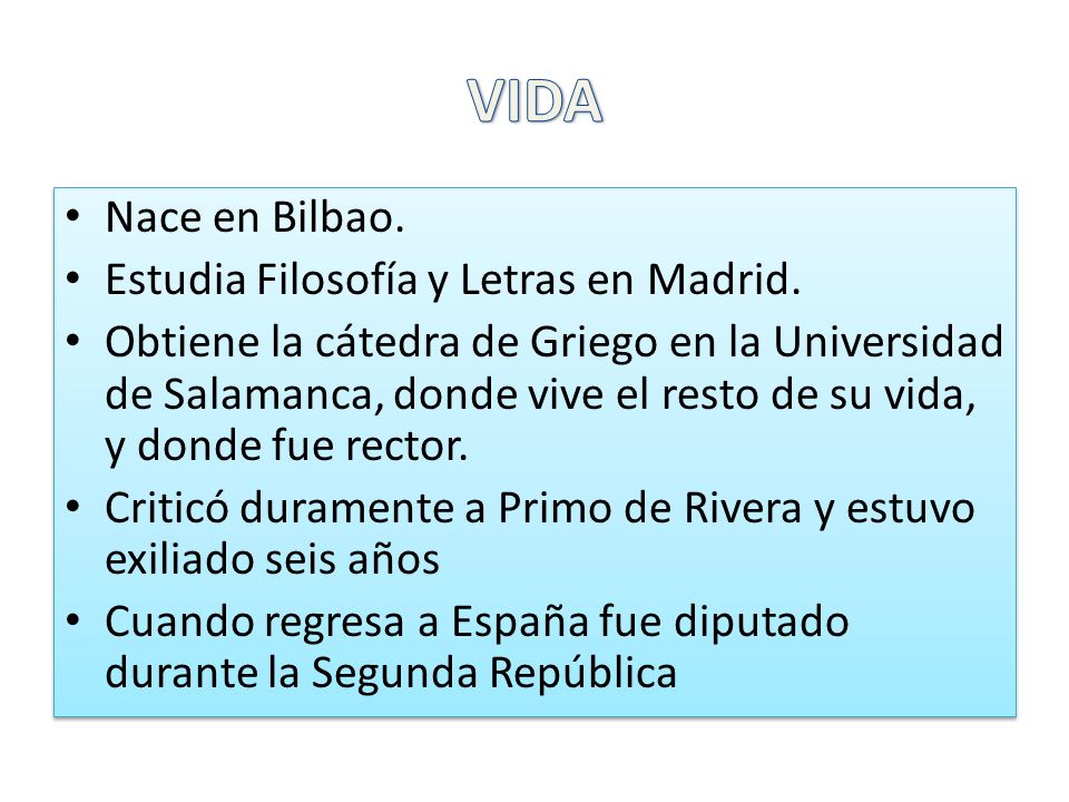 VIDA Nace en Bilbao. Estudia Filosofía y Letras en Madrid.