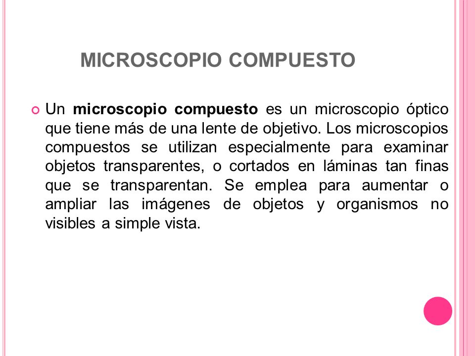 El microscopio. - ppt descargar