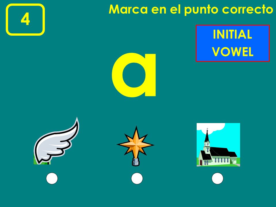 Marca en el punto correcto