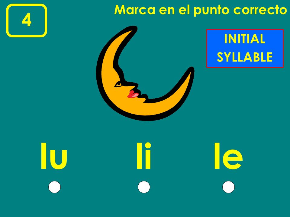 Marca en el punto correcto