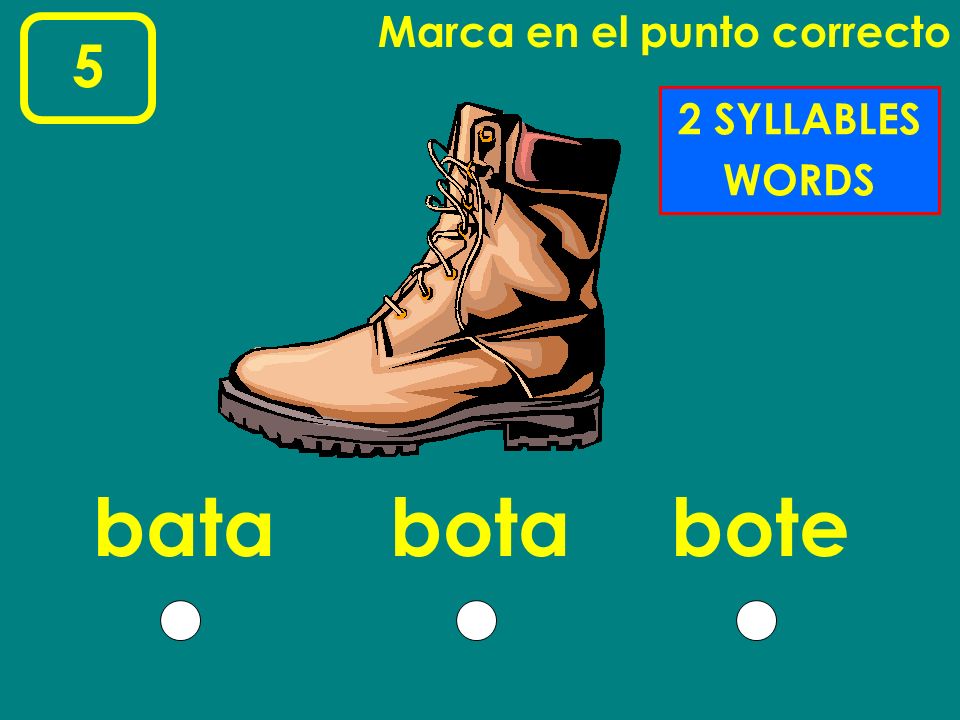Marca en el punto correcto